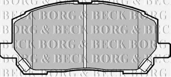 BORG & BECK BBP1951 Тормозные колодки BORG & BECK для LEXUS