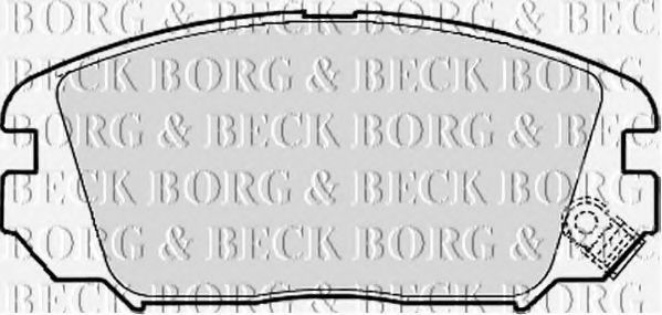 BORG & BECK BBP1956 Тормозные колодки BORG & BECK для KIA