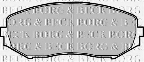 BORG & BECK BBP1957 Тормозные колодки BORG & BECK для SUZUKI