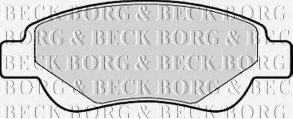 BORG & BECK BBP1967 Тормозные колодки для CITROËN C1