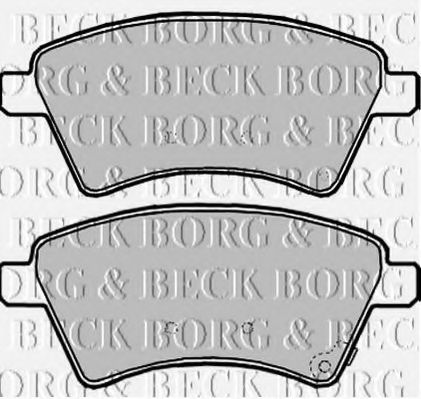 BORG & BECK BBP1968 Тормозные колодки BORG & BECK для SUZUKI