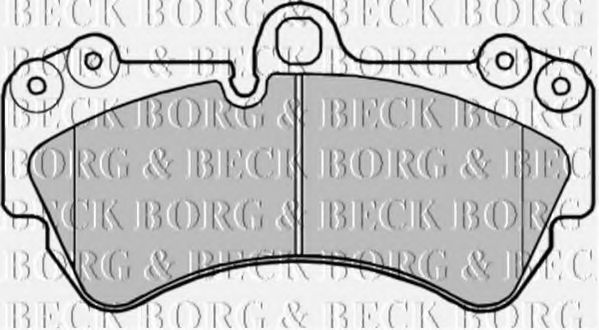 BORG & BECK BBP1973 Тормозные колодки BORG & BECK для PORSCHE