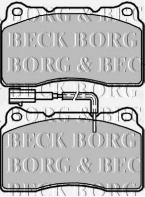 BORG & BECK BBP1980 Тормозные колодки BORG & BECK для ALFA ROMEO