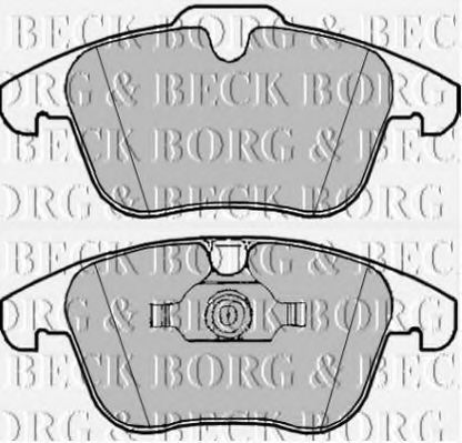 BORG & BECK BBP1981 Тормозные колодки BORG & BECK для LAND ROVER