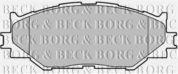 BORG & BECK BBP1993 Тормозные колодки BORG & BECK для LEXUS