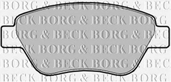 BORG & BECK BBP1997 Тормозные колодки BORG & BECK для LANCIA