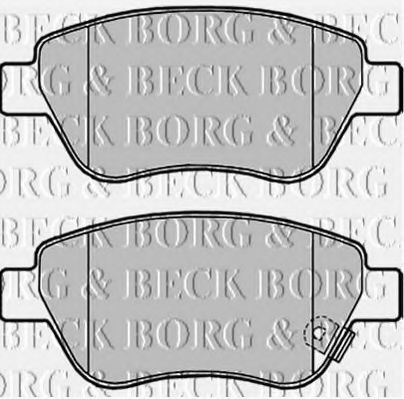 BORG & BECK BBP2000 Тормозные колодки BORG & BECK для OPEL