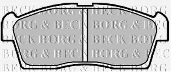 BORG & BECK BBP2009 Тормозные колодки BORG & BECK для MITSUBISHI