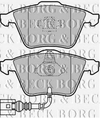 BORG & BECK BBP2012 Тормозные колодки BORG & BECK для SEAT