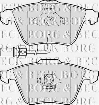 BORG & BECK BBP2013 Тормозные колодки BORG & BECK для SEAT