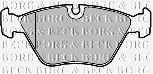BORG & BECK BBP2014 Тормозные колодки BORG & BECK для BMW