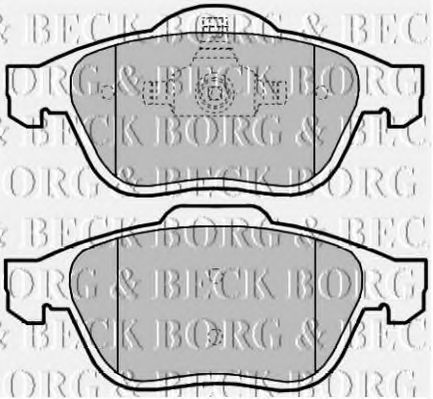 BORG & BECK BBP2016 Тормозные колодки BORG & BECK для RENAULT