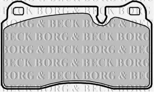 BORG & BECK BBP2017 Тормозные колодки BORG & BECK для LAND ROVER