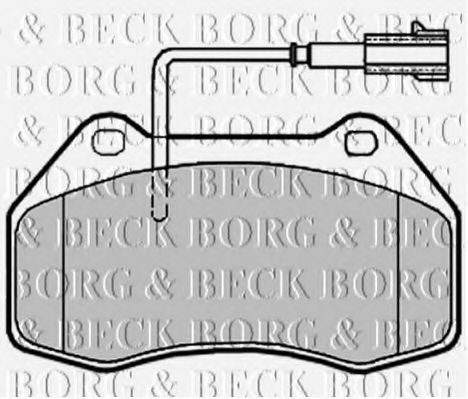BORG & BECK BBP2019 Тормозные колодки BORG & BECK для ABARTH