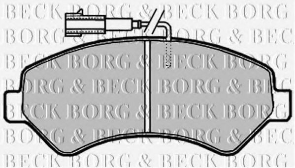 BORG & BECK BBP2020 Тормозные колодки BORG & BECK для PEUGEOT