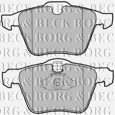 BORG & BECK BBP2022 Тормозные колодки BORG & BECK для VOLVO