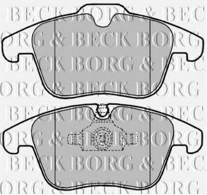 BORG & BECK BBP2023 Тормозные колодки BORG & BECK для JAGUAR
