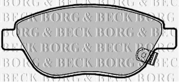 BORG & BECK BBP2028 Тормозные колодки BORG & BECK для OPEL