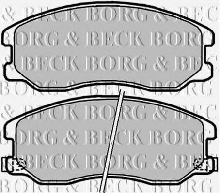 BORG & BECK BBP2040 Тормозные колодки BORG & BECK для OPEL