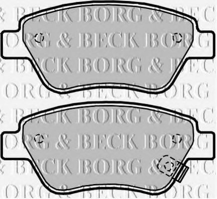 BORG & BECK BBP2042 Тормозные колодки BORG & BECK для OPEL