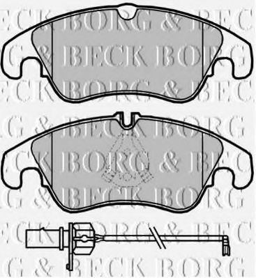 BORG & BECK BBP2045 Тормозные колодки BORG & BECK для AUDI