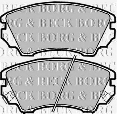 BORG & BECK BBP2047 Тормозные колодки BORG & BECK для SAAB