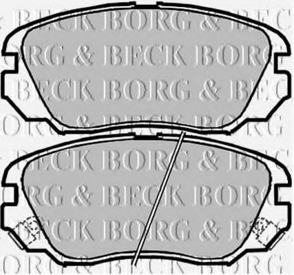 BORG & BECK BBP2048 Тормозные колодки BORG & BECK для SAAB