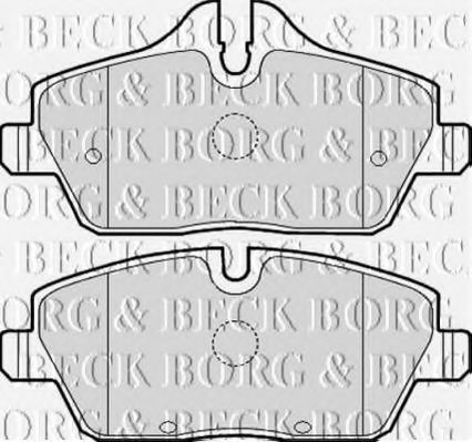 BORG & BECK BBP2051 Тормозные колодки BORG & BECK для MINI