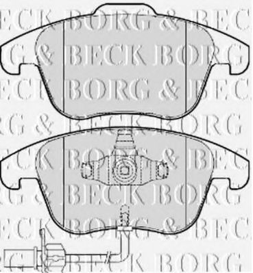 BORG & BECK BBP2052 Тормозные колодки BORG & BECK для AUDI