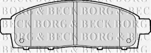 BORG & BECK BBP2054 Тормозные колодки для MITSUBISHI STRADA