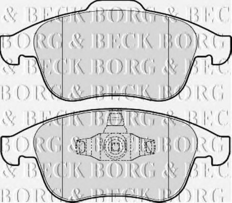 BORG & BECK BBP2057 Тормозные колодки для RENAULT LATITUDE