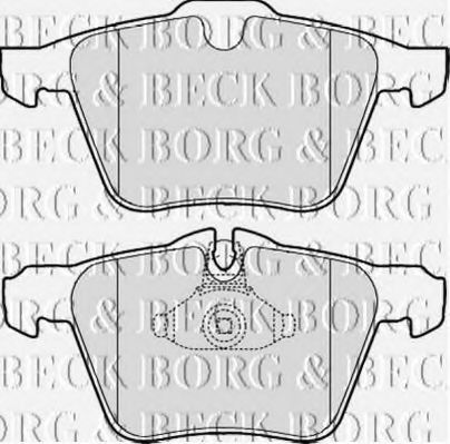 BORG & BECK BBP2058 Тормозные колодки BORG & BECK для JAGUAR