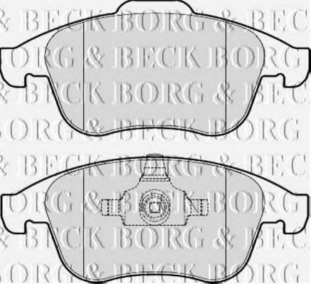 BORG & BECK BBP2059 Тормозные колодки для RENAULT LATITUDE