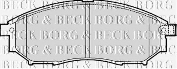 BORG & BECK BBP2060 Тормозные колодки BORG & BECK для INFINITI