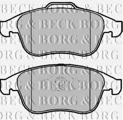 BORG & BECK BBP2064 Тормозные колодки BORG & BECK для RENAULT