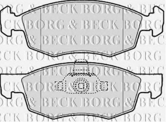 BORG & BECK BBP2067 Тормозные колодки для DACIA