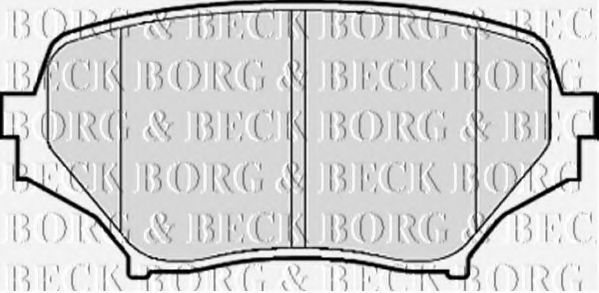 BORG & BECK BBP2075 Тормозные колодки BORG & BECK для MAZDA