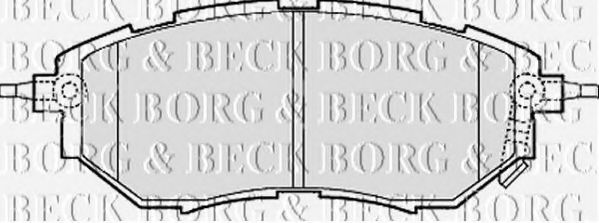 BORG & BECK BBP2077 Тормозные колодки BORG & BECK для SUBARU