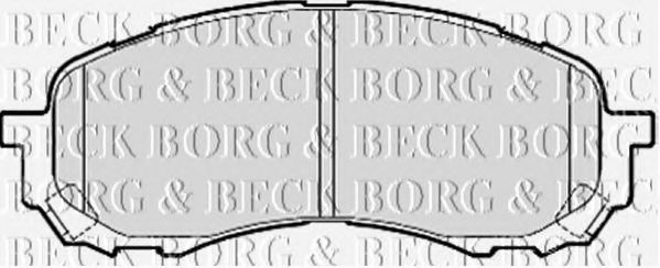 BORG & BECK BBP2078 Тормозные колодки BORG & BECK для SUBARU