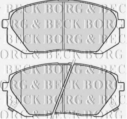 BORG & BECK BBP2081 Тормозные колодки для KIA SPORTAGE