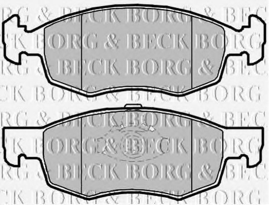 BORG & BECK BBP2087 Тормозные колодки для DACIA