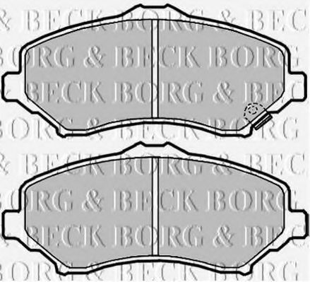 BORG & BECK BBP2089 Тормозные колодки BORG & BECK для CHRYSLER