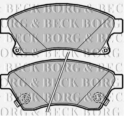 BORG & BECK BBP2090 Тормозные колодки BORG & BECK для CHEVROLET