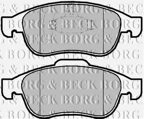 BORG & BECK BBP2098 Тормозные колодки BORG & BECK для DACIA