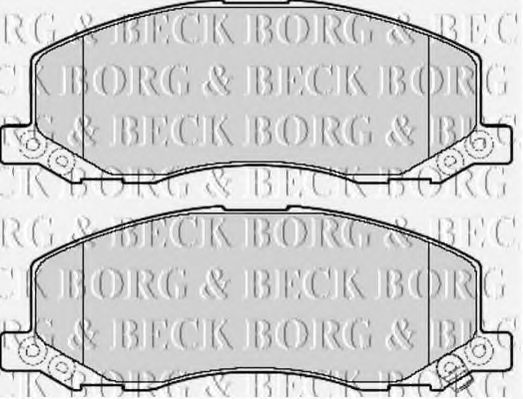 BORG & BECK BBP2106 Тормозные колодки BORG & BECK для SAAB