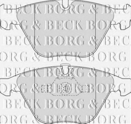 BORG & BECK BBP2110 Тормозные колодки BORG & BECK для BMW