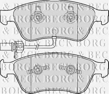 BORG & BECK BBP2111 Тормозные колодки BORG & BECK для AUDI