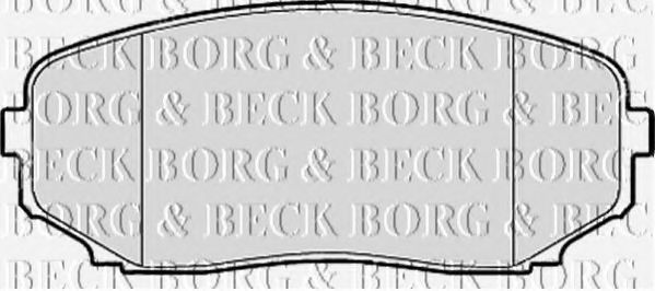 BORG & BECK BBP2114 Тормозные колодки BORG & BECK для MAZDA