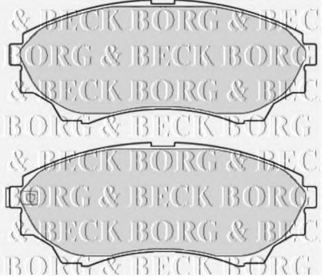 BORG & BECK BBP2119 Тормозные колодки для MAZDA BT-50