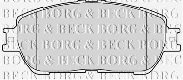 BORG & BECK BBP2121 Тормозные колодки BORG & BECK для LEXUS